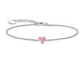 Thomas Sabo Armband mit pinkfarbenem Zirkonia Herz